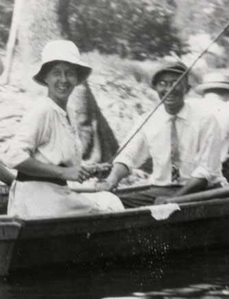 Bess and Harry Truman fishing