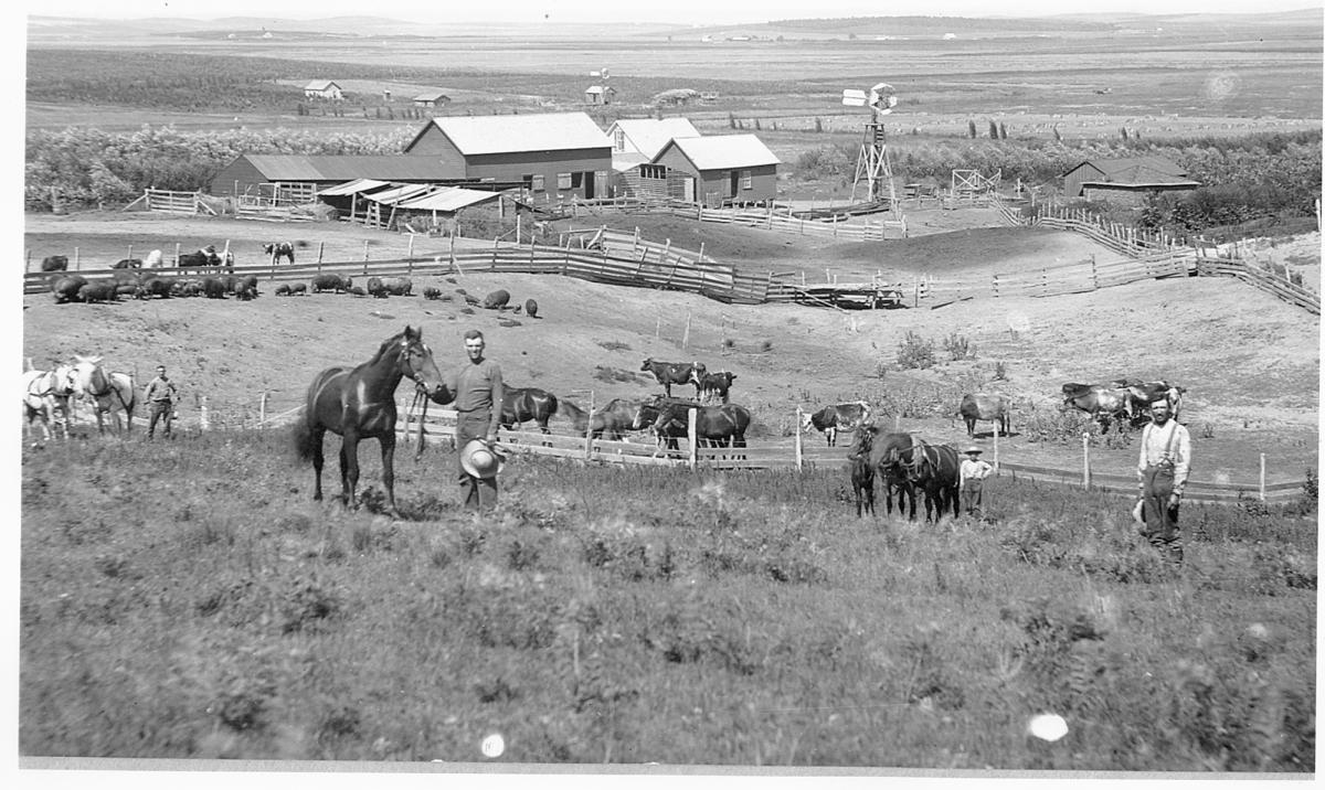 Dan Lohr ranch in Custer County, NE, 1888