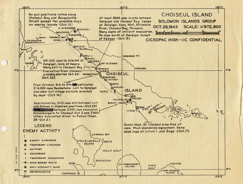 Map of Choiseul