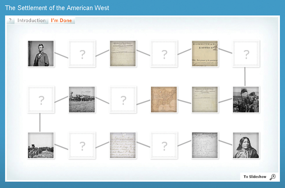 Page for 'The Settlement of the American West.