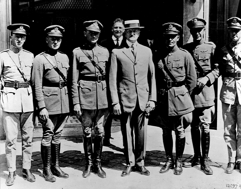 The World Fliers in Paris, France, with Gen. John Pershing