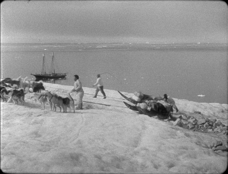 INuit dog drivers and their dog teams