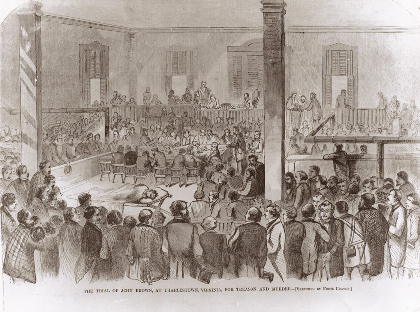 John Brown's trial in Charlestown, Virginia