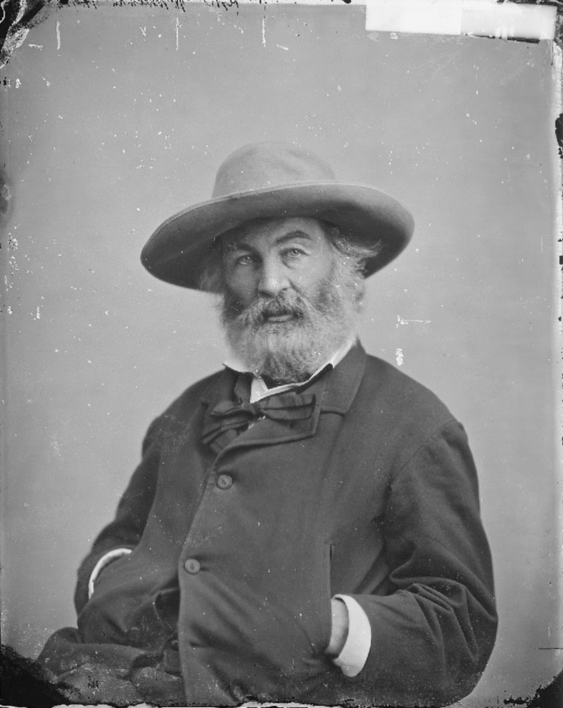 Walt Whitman in a hat
