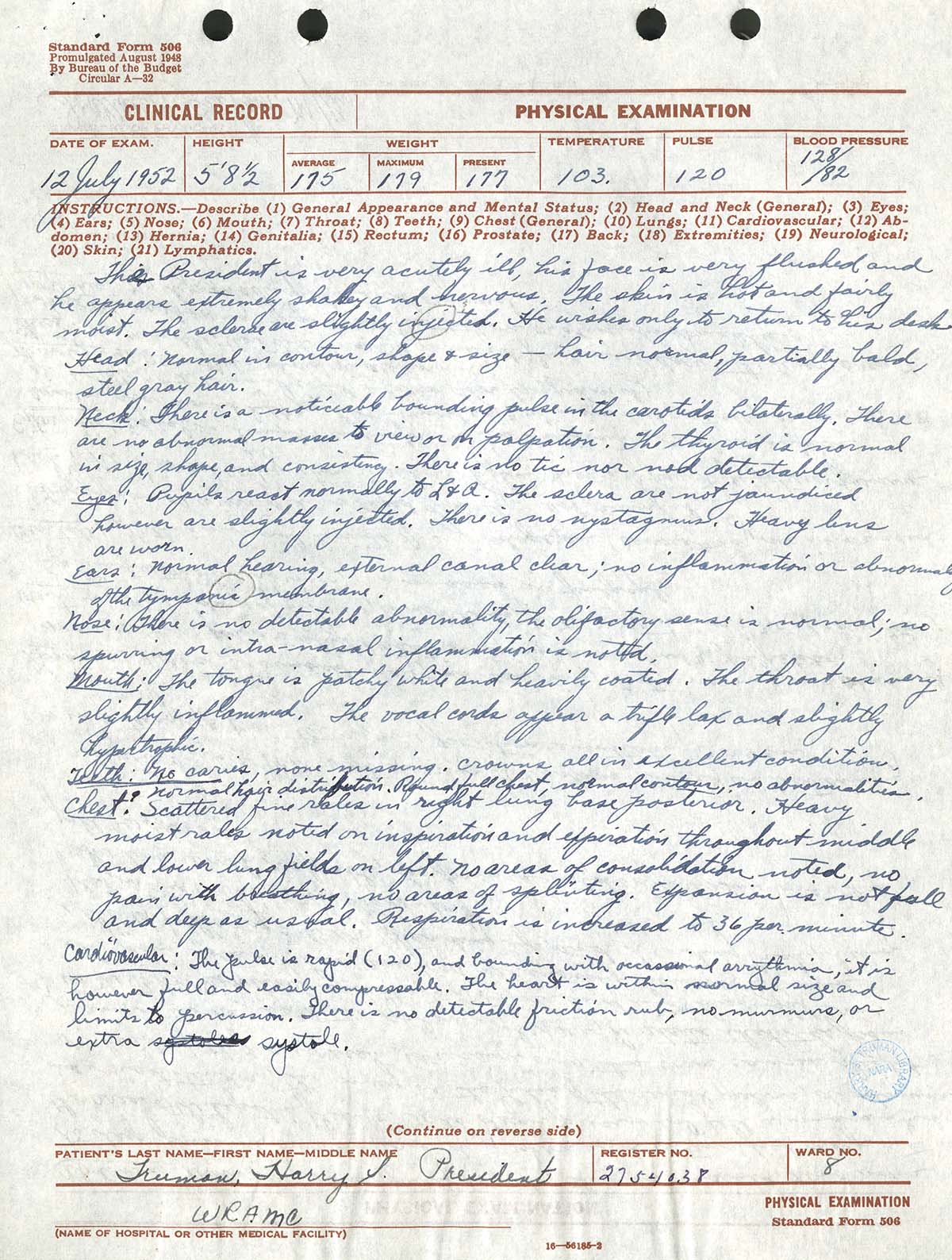 File:Daily Appointment Sheet for President Harry S. Truman - DPLA