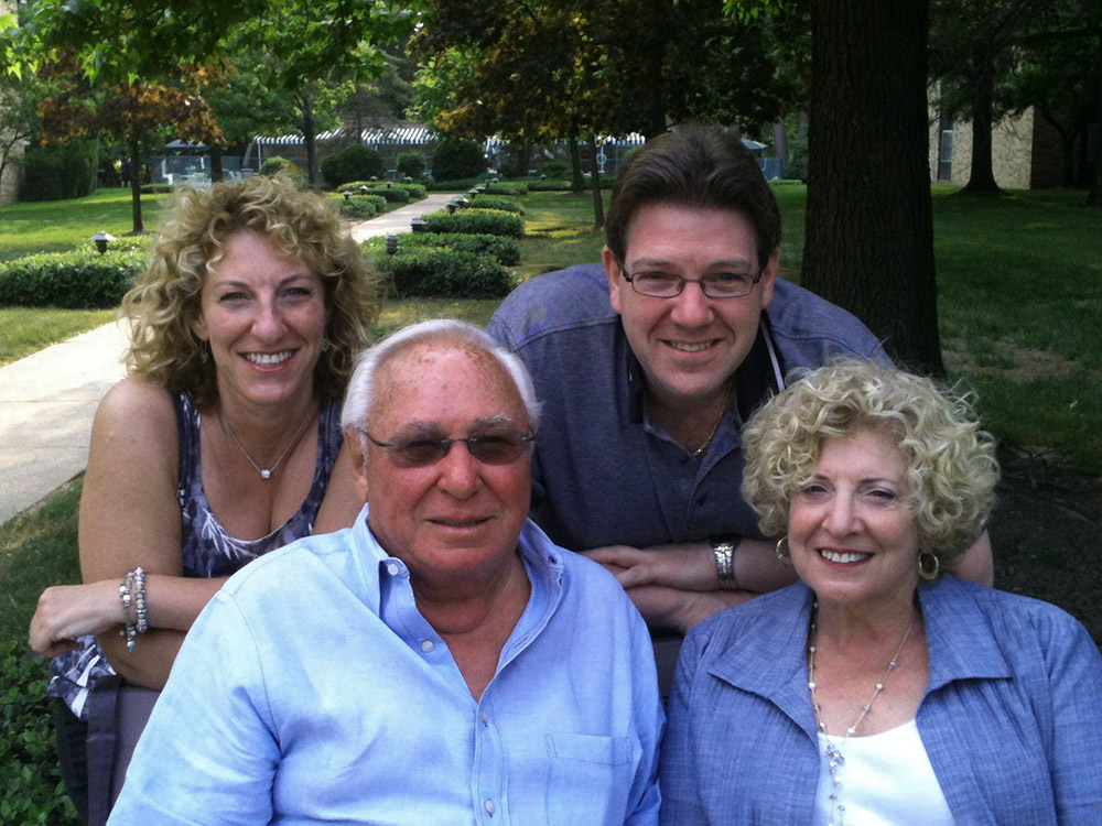 Michael Pupa's family in Orange, Ohio, in June 2012: Jill, Michael, Marc, and Anita.