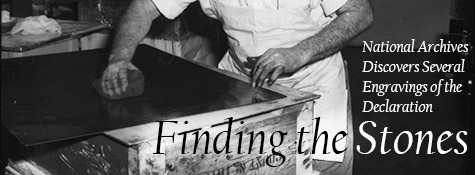 Graphic title for "Finding the Stones" article