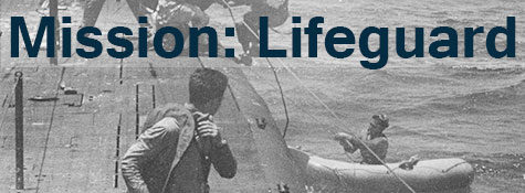 Title graphic for "Mission: Lifeguard"