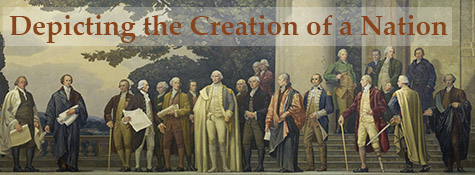 Title graphic for article on creation of the Faulkner murals in the Rotunda