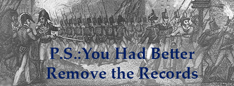 Title graphic for article about removing the nation's founding records in the War of 1812