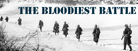 Title graphic for article on photos of the Battle of the Bulge