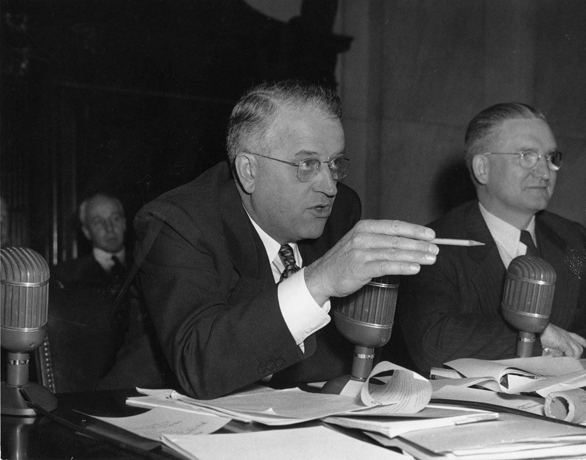 Senators Kenneth Wherry (pictured at left) and J. Lister Hill 