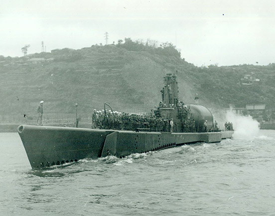 The submarine USS Perch during the Korean War