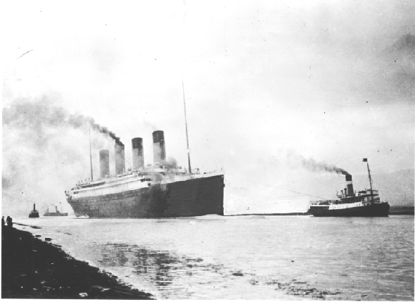 Titanic sea trials, April 2, 1912