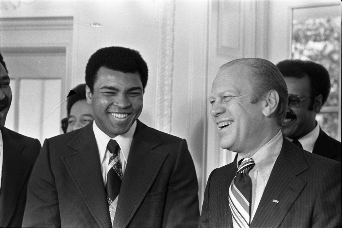 Ali with President Ford