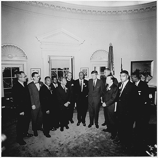 JFK meeting with March on Washington leaders