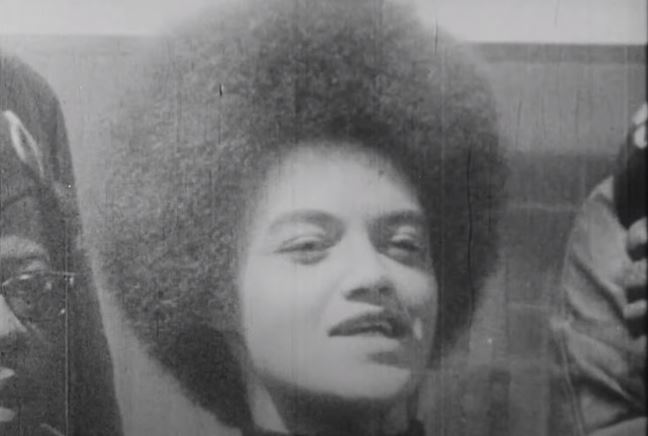 Kathleen Cleaver at Rally