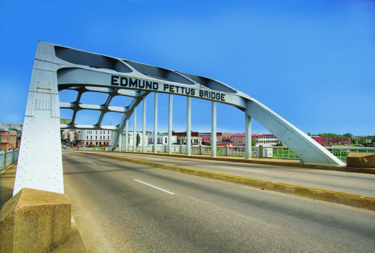 Edmund Pettus bridge empty