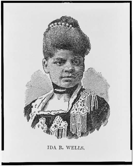 Ida B. Wells, head-and-shoulders portrait, facing slightly right