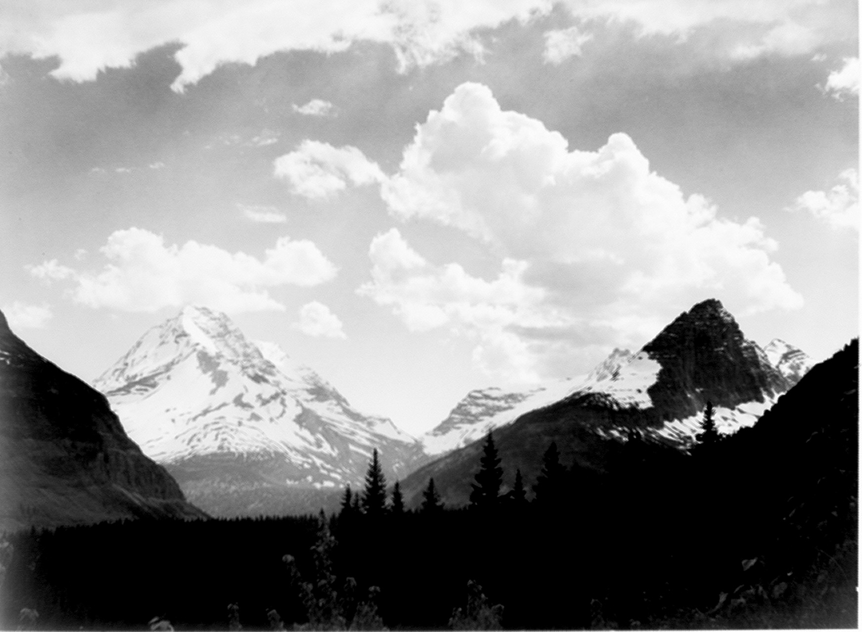 1941 Highway Through Glacier National Park Montana Old Photo 13" x 19" Reprint 