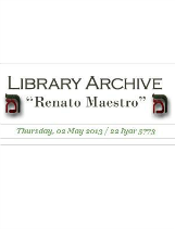 Library Archive Renato Maestro
