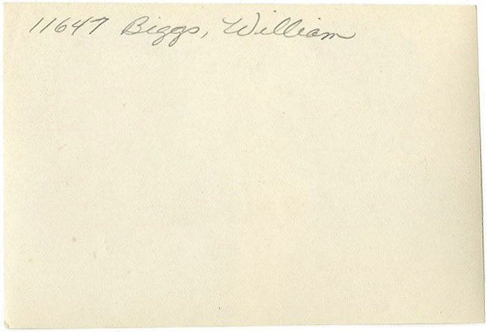 William Biggs, Inmate #11647