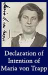 Declaration of Intention of Maria von Trapp, 1/21/1944 (National Archives Identifier 596198)