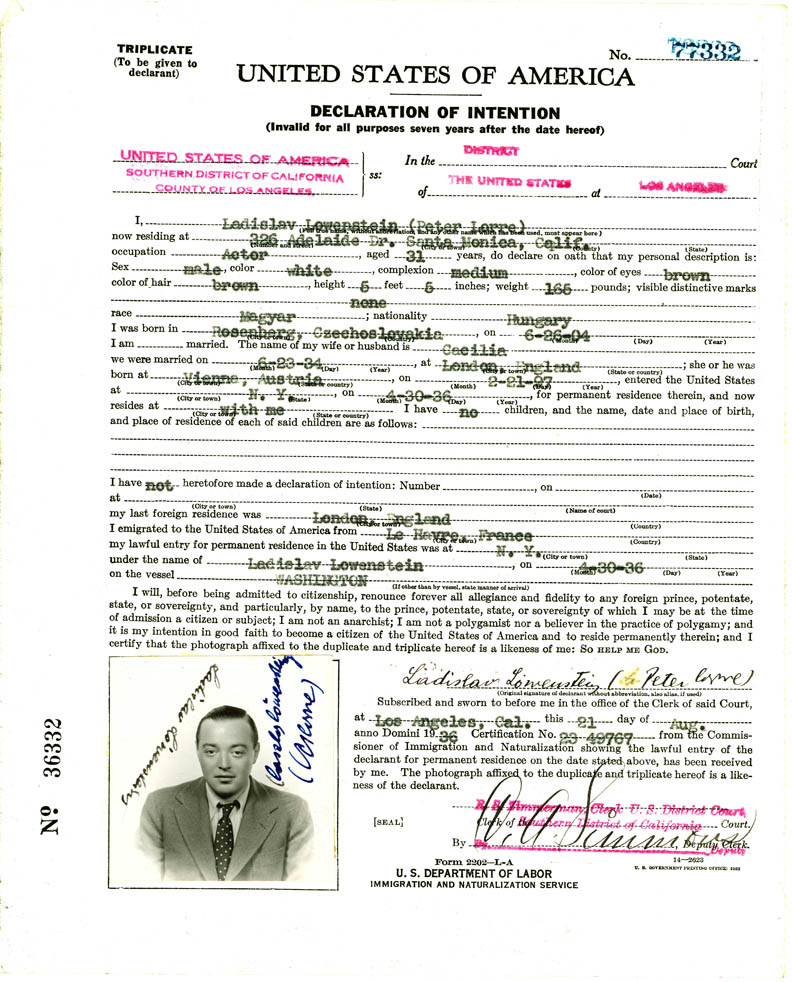 World Archives Project: New York, U.S. Naturalization Records - Original Documents, 1795-1972 - Rootsweb