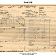 WWII Single Name Final Pay Voucher for Later Years