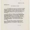 Memorandum from President Roosevelt to Secretary of State Cordell Hull