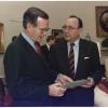 President George HW Bush received a piece of the Berlin Wall