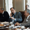 President Bush phones Chancellor Helmut Kohl
