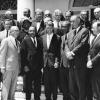 Martin Luther King, Jr. and Civil Rights Leaders with Attorney General Robert F. Kennedy and Vice President Lyndon B. Johnson