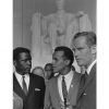 Sidney Poitier, Harry Belafonte, and Charlton Heston