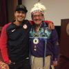 Native American actor Martin Sensmeier and storyteller Perry Ground were the featured guests at the October 2018 Archives sleepover.