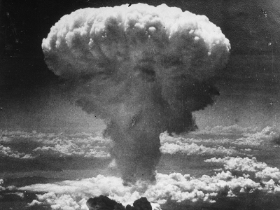 Atomic cloud over Nagasaki