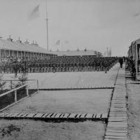 6. The 26th U.S. Colored Volunteer Infantry on parade, Camp William Penn, Pa., 1865.