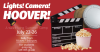 A graphic announcing the "Lights! Camera! Hoover! Summer Camp"