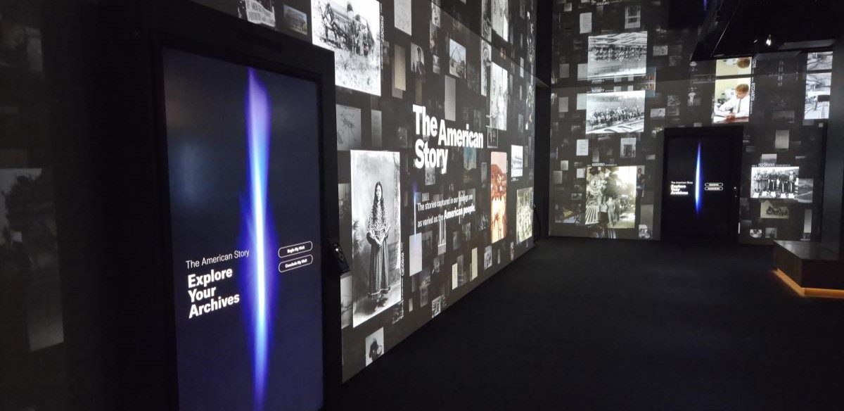 The Introductory Gallery in The American Story at the National Archives Museum in Washington, DC