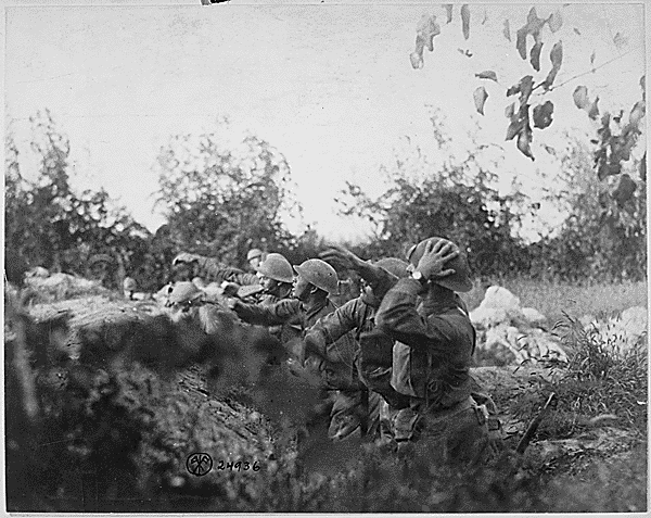 American soldiers on the Piave front 