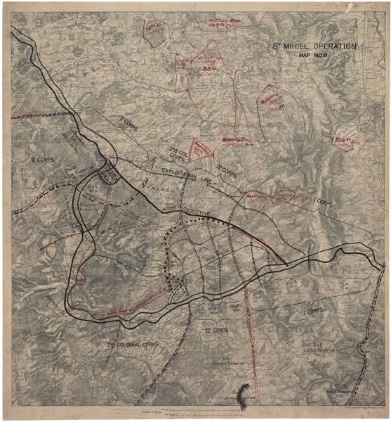 Map of the Saint Mihiel Operation