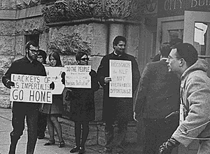 Vietnam War protesters. 1967 Wichita, Kansas