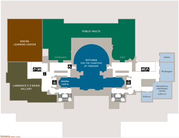 Map showing the Presidential Conference Center
