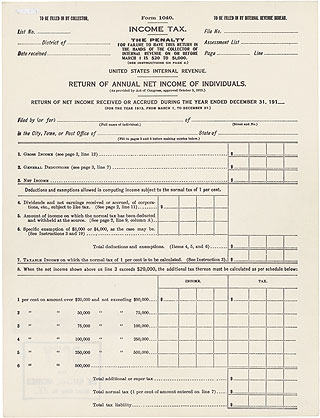government income tax form