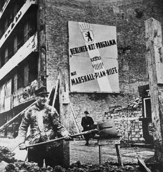 Advertisement for the Marshall Plan in West Germany, 1948-1955.
