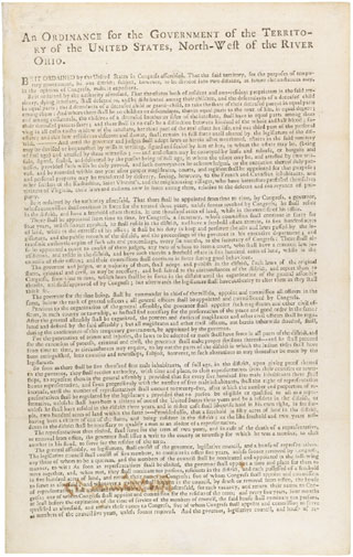 Northwest ordinance of 1787 picture