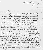 Letter from Michael Healy